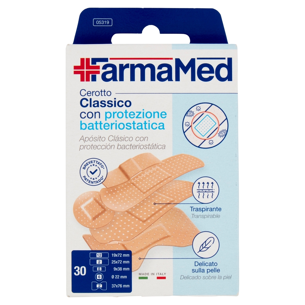 FarmaMed Cerotto Classico con protezione batteriostatica 30 pz